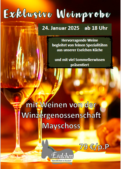 Weinprobe Mayschoss 24.Januar 2025