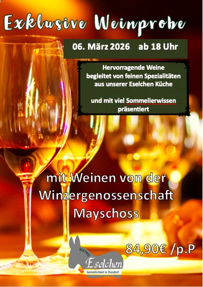 Weinprobe Mayschoss 06. März 2026